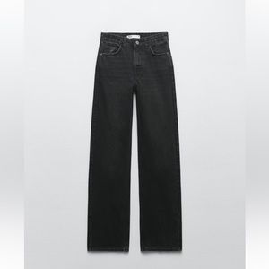 Zara Straight Jeans, black, size 32/00